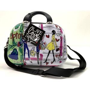 NWT Brighton Jetsetter Manhattan Fashionista Top Handle Cosmetic Hard Case